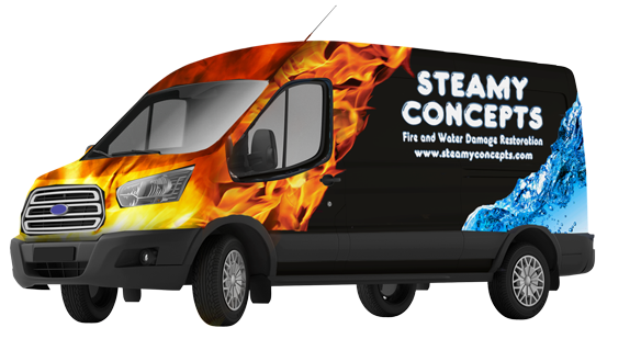 Water Damage and Mold Remediation Removal Van in Carefree
